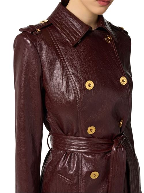 Trench vino in similpelle Elisabetta Franchi | SP00256E2EA4